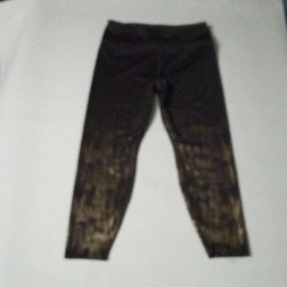 JoyLab  Leggings size L Brown Gold Preowned